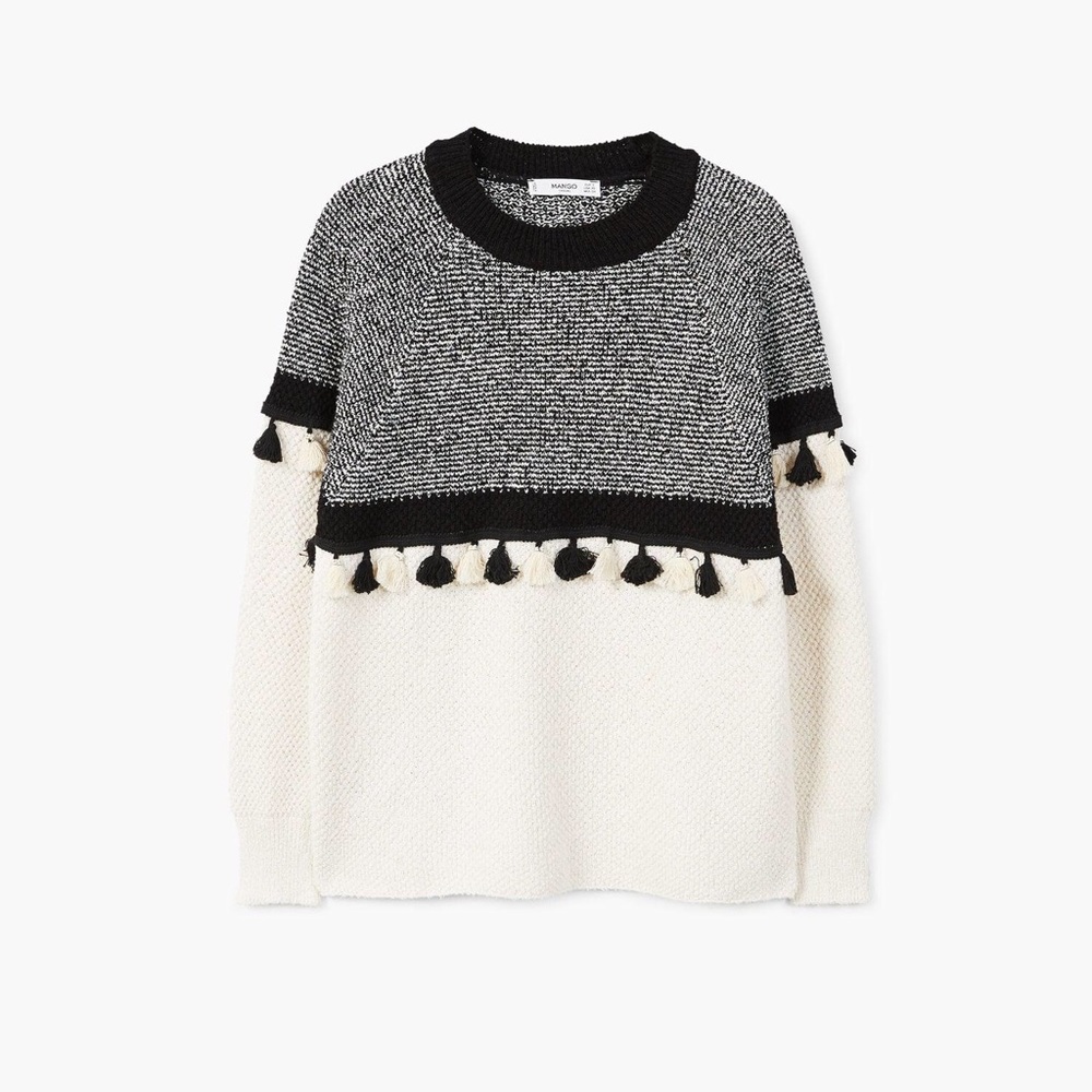 ISO Mango Fringe Sweater in XS or S